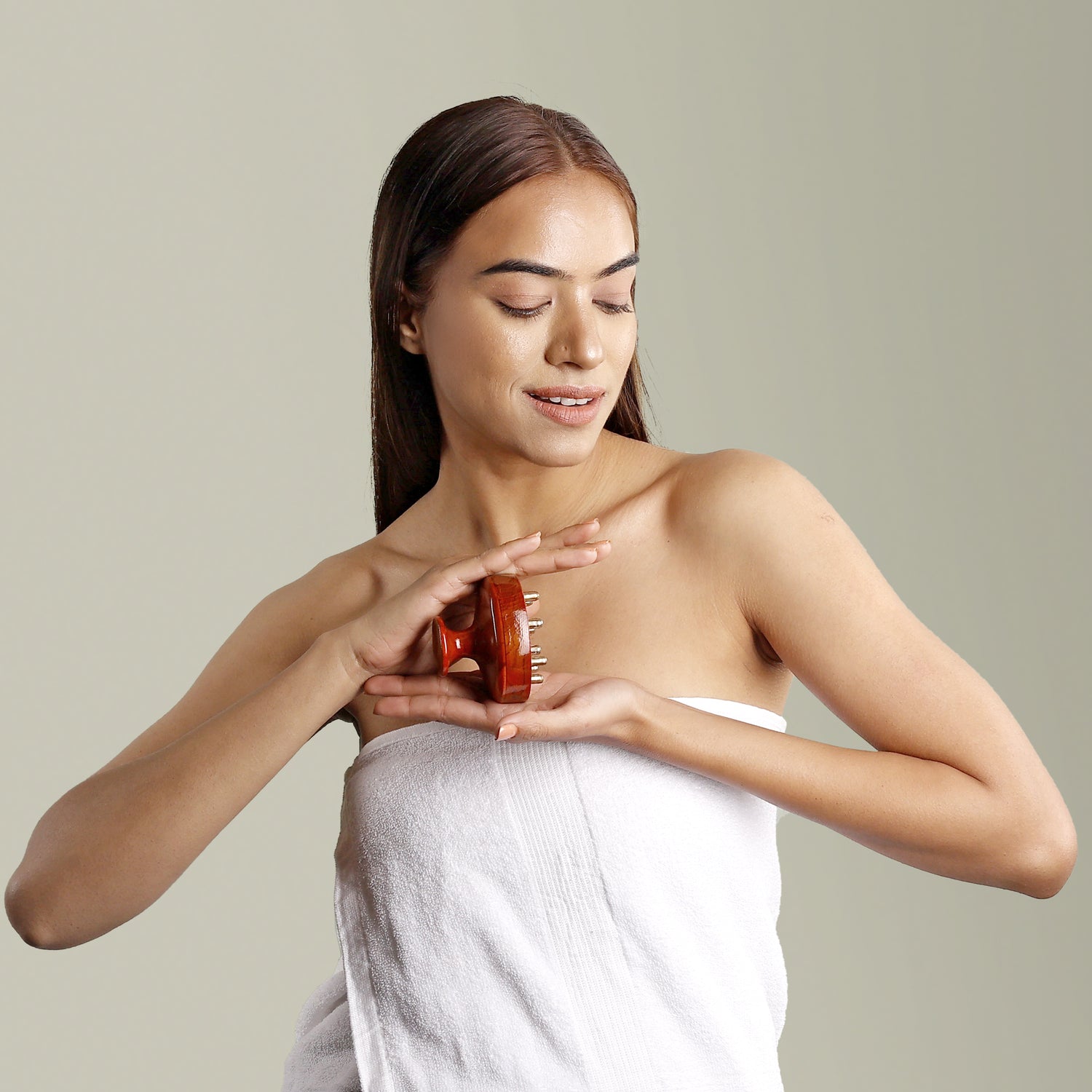 Art of Vedas Kansa Scalp and Body Massage Tool - Ayurvedic Kansa Comb for Scalp Stimulation and Body Detox