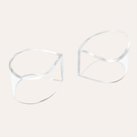 Art of Vedas Netra Prakshalana transparent glass eye wash cups pair, traditional Ayurvedic eye cleansing tools for soothing and refreshing tired eyes