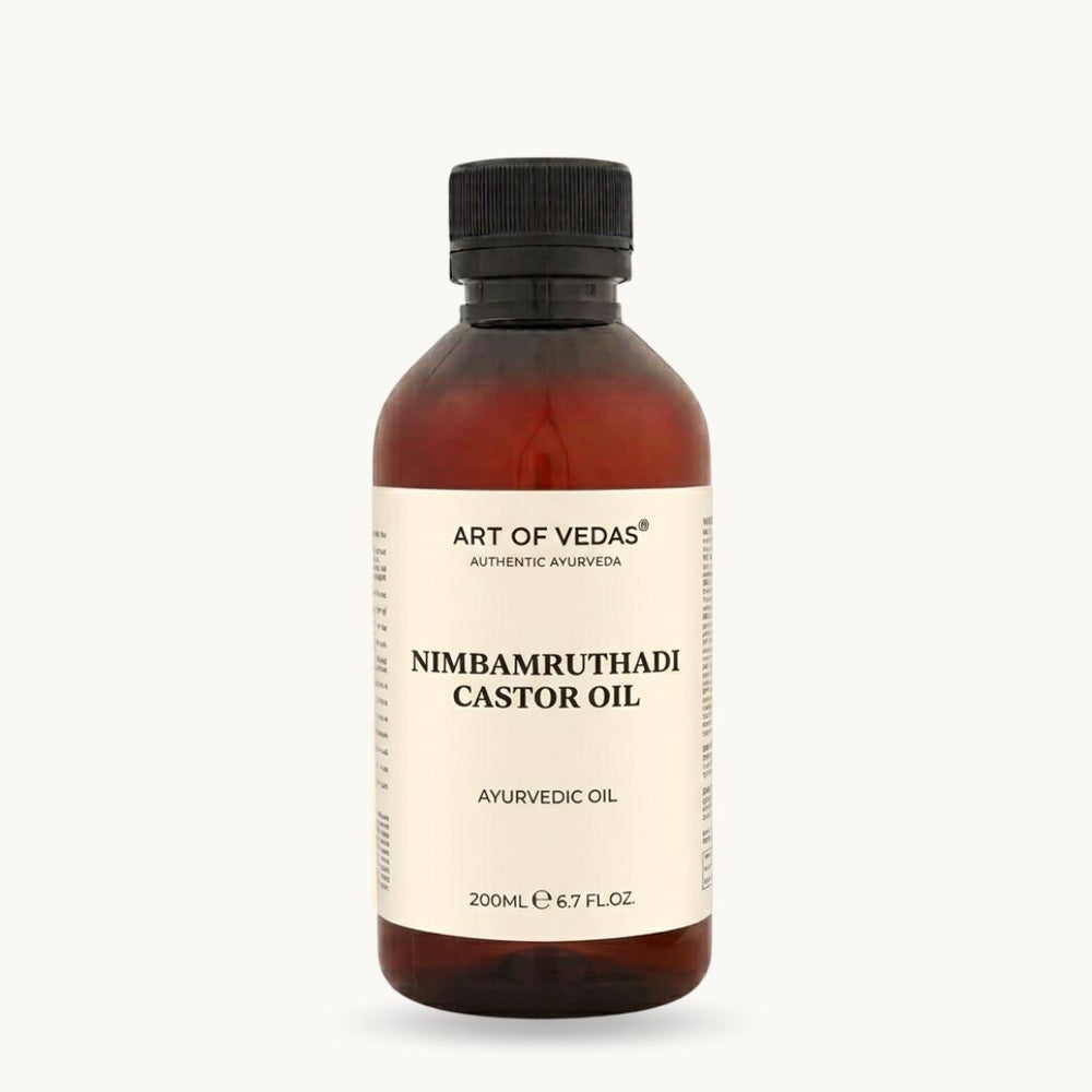Art of Vedas, Nimbamruthadi Eranda Thailam, 200 ml, Thailam ayurvédique classique