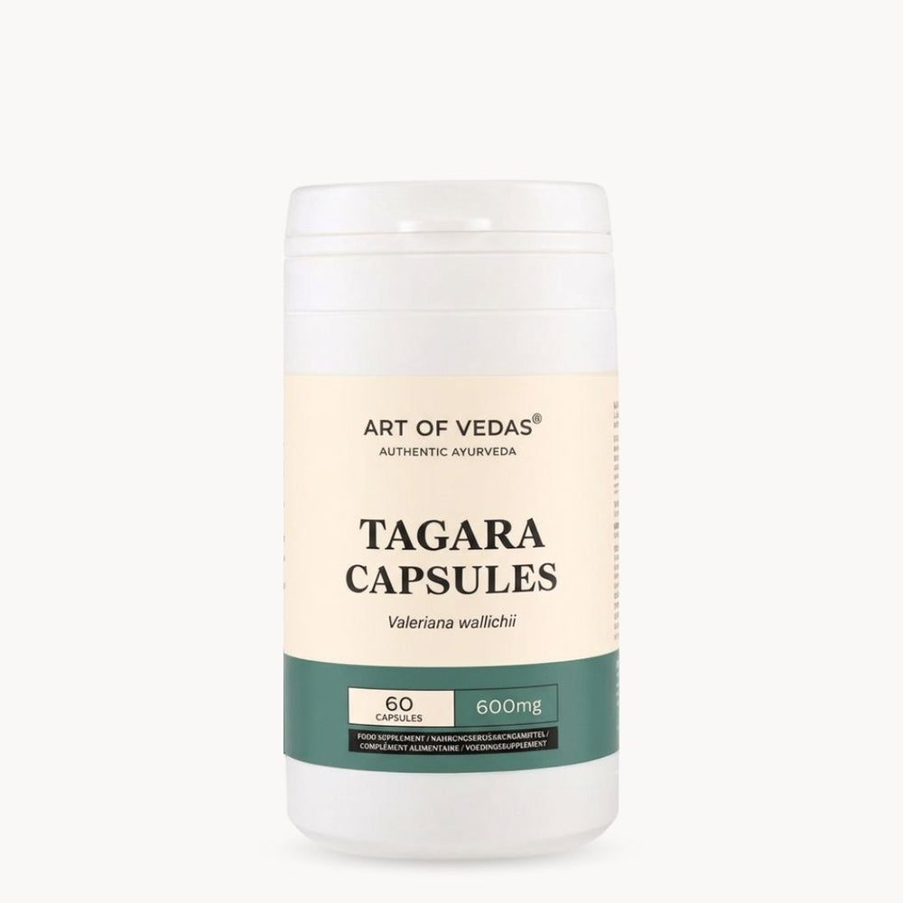 Art of Vedas Tagara Kapseln, 60 Kapseln, 600 mg, ayurvedisches Nahrungsergänzungsmittel