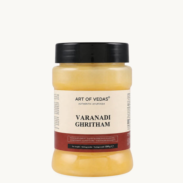Art of Vedas Varanadi Ghritham, ghee ayurvédique classique: Shatavari, Haritaki. Pot de 150 g